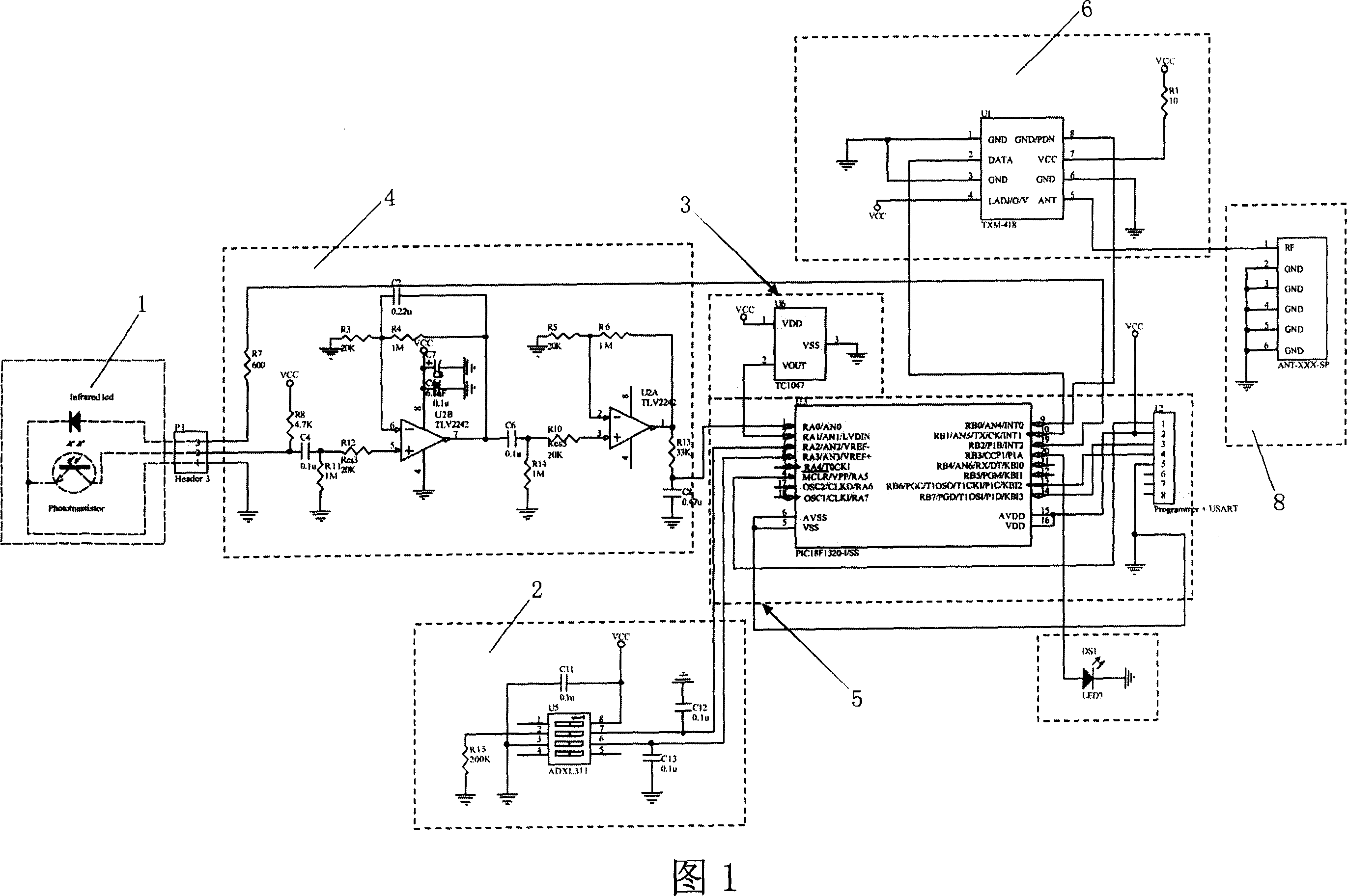 Wearable physical sign detector, physical sign telemetering and warning system and method