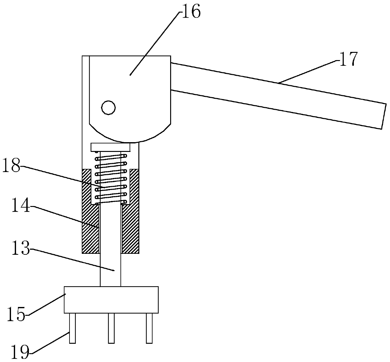 Device for testing water pump cavity air tightness