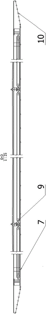 Guide beam walking type bridge inspection and rescue vehicle