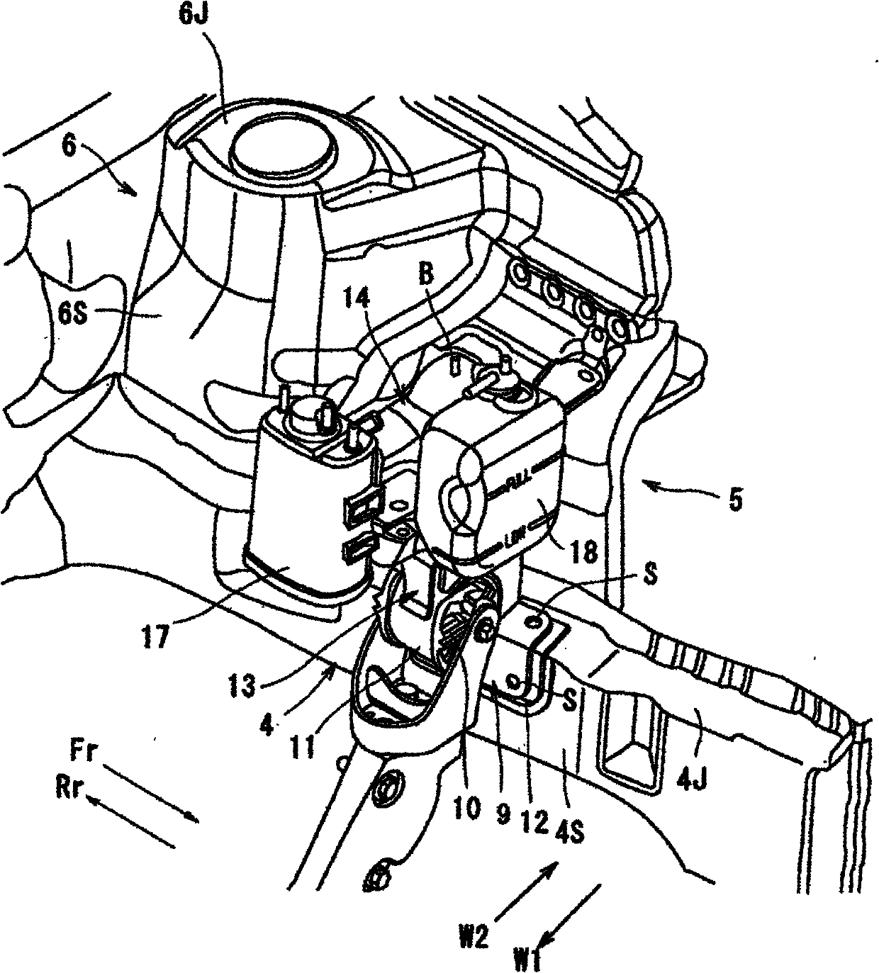 Vehicle body front part structure