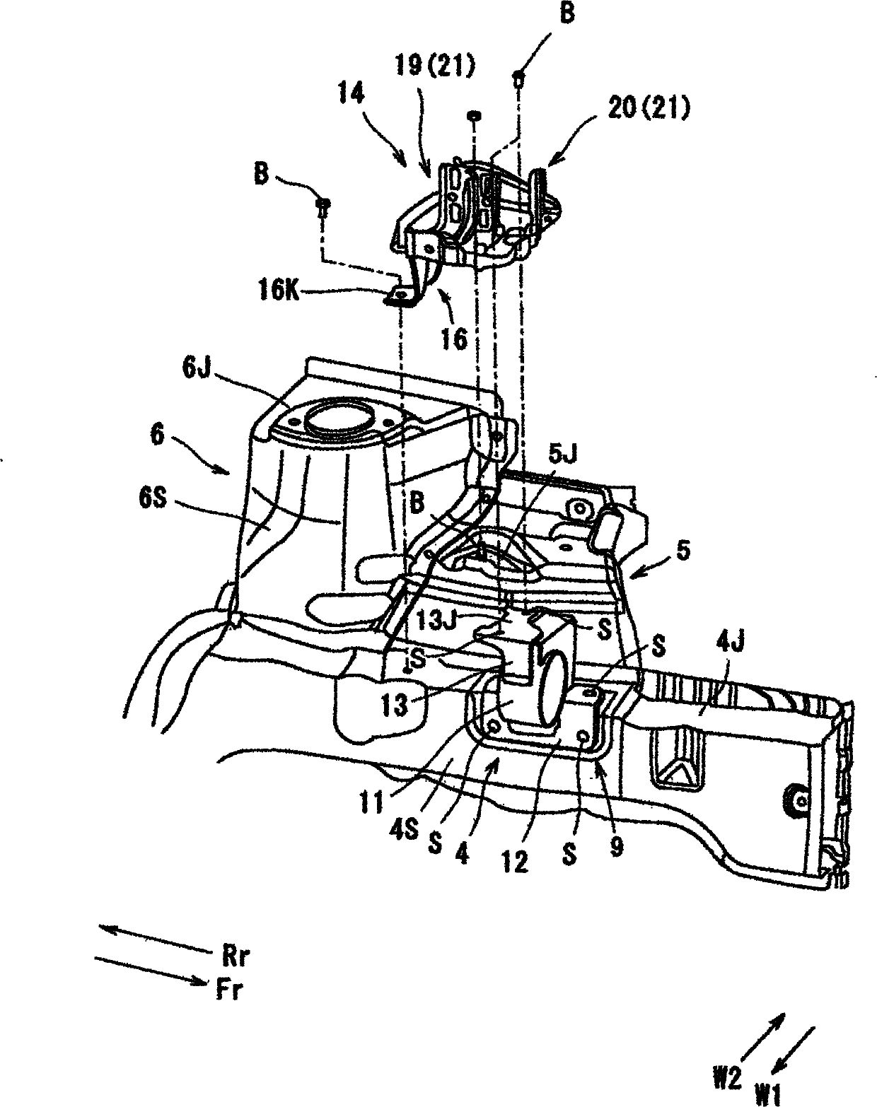 Vehicle body front part structure