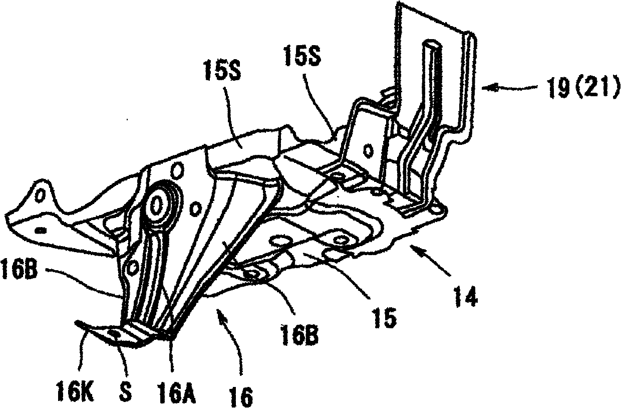 Vehicle body front part structure