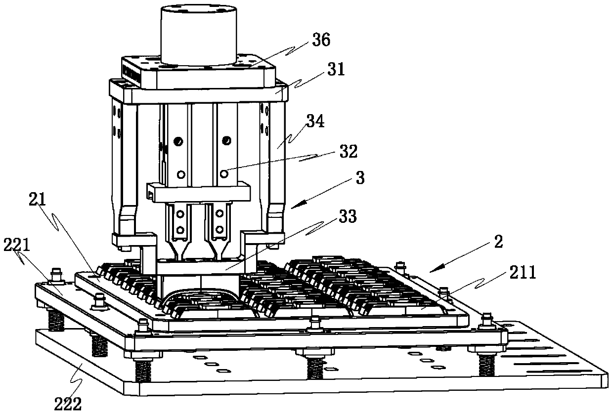 Positioning and clamping device for metal products and semi-automatic drawing method thereof