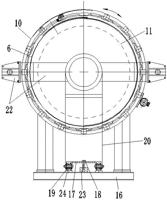 A guide support device for quick-opening door of washing machine