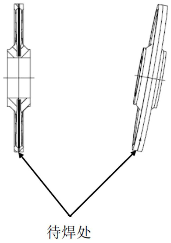 Electron beam welding method for lock-bottom-free film disc type part