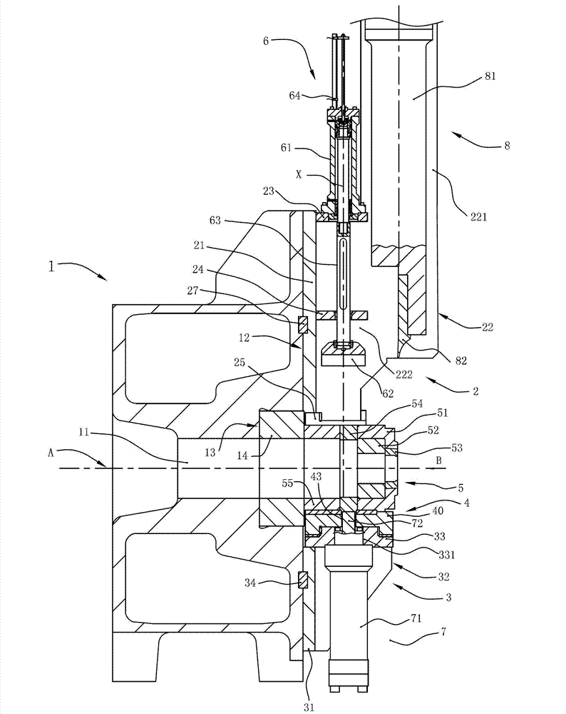 Die pressing device of extruding machine and die fixing device