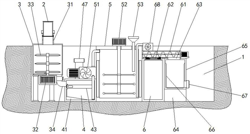 Kitchen waste heating and filtering treatment device and treatment method