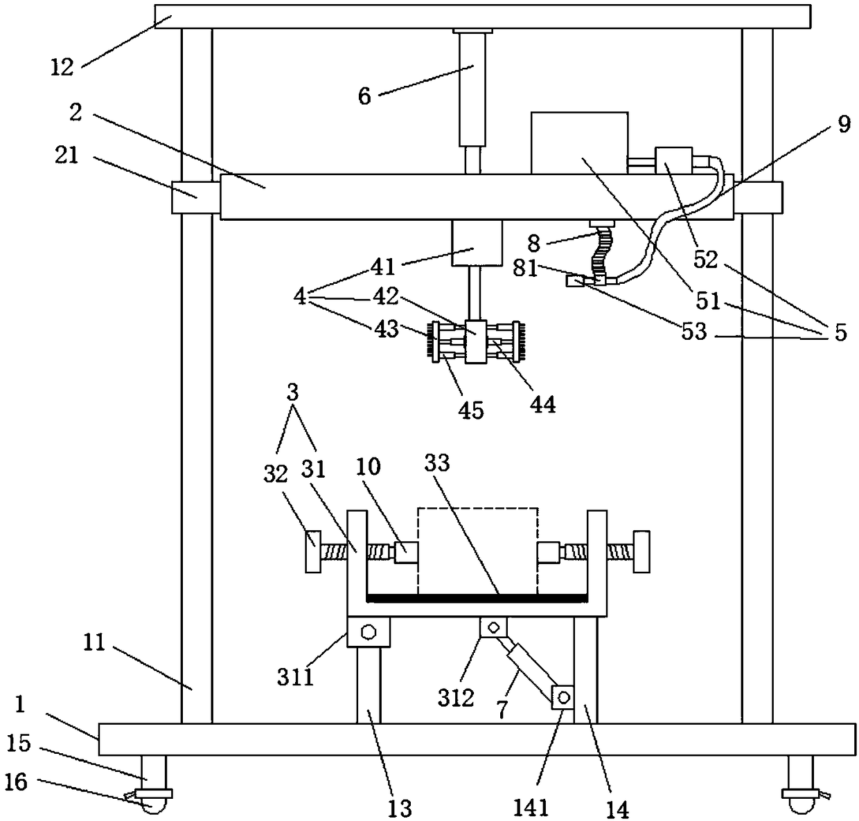 Scrubbing device for industrial barrel