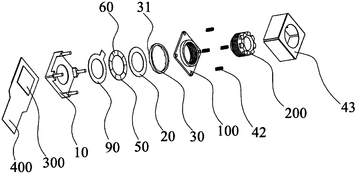 Miniature camera applying stepping ultrasonic motor and control method for miniature camera