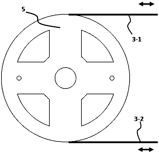 Driving and driven hybrid fishtail-like underwater propulsion device