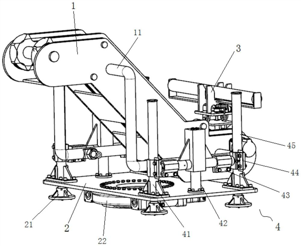 Drill rod lifting mechanism, auxiliary continuous drill rod replacing device and control method