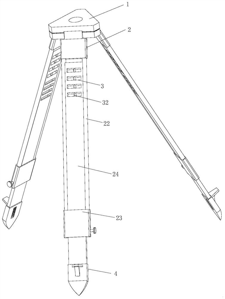 Auxiliary device used for water flow section measurement