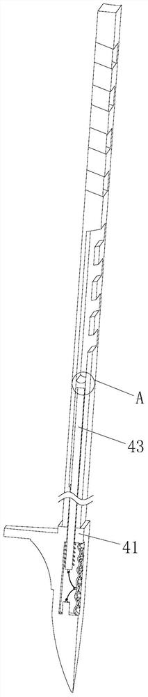 Auxiliary device used for water flow section measurement