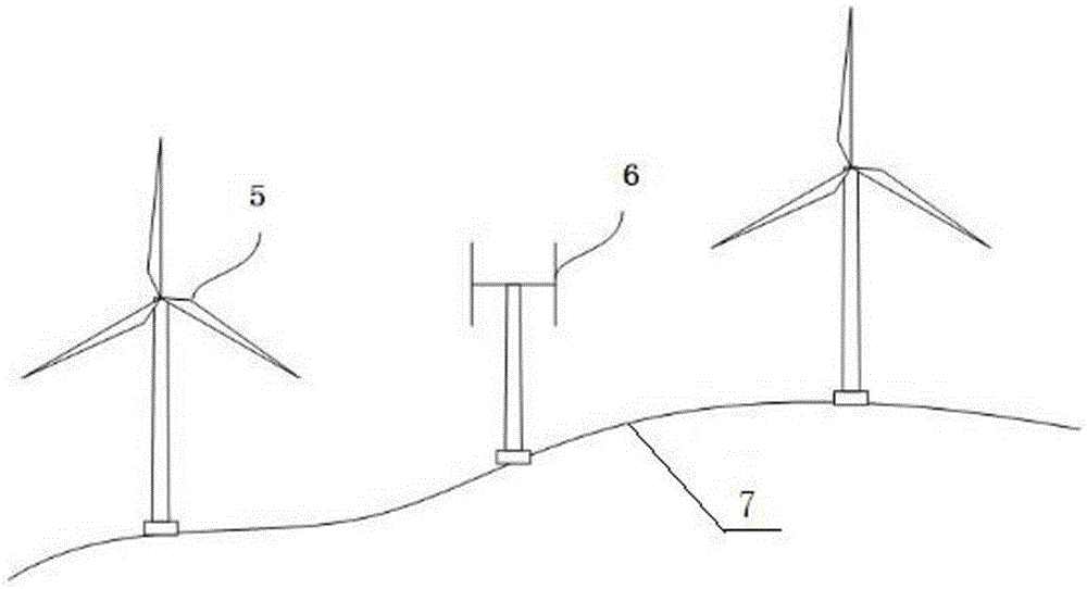 Method for improving wind energy utilization ratio of wind power plant on high-altitude mountain land and system of method