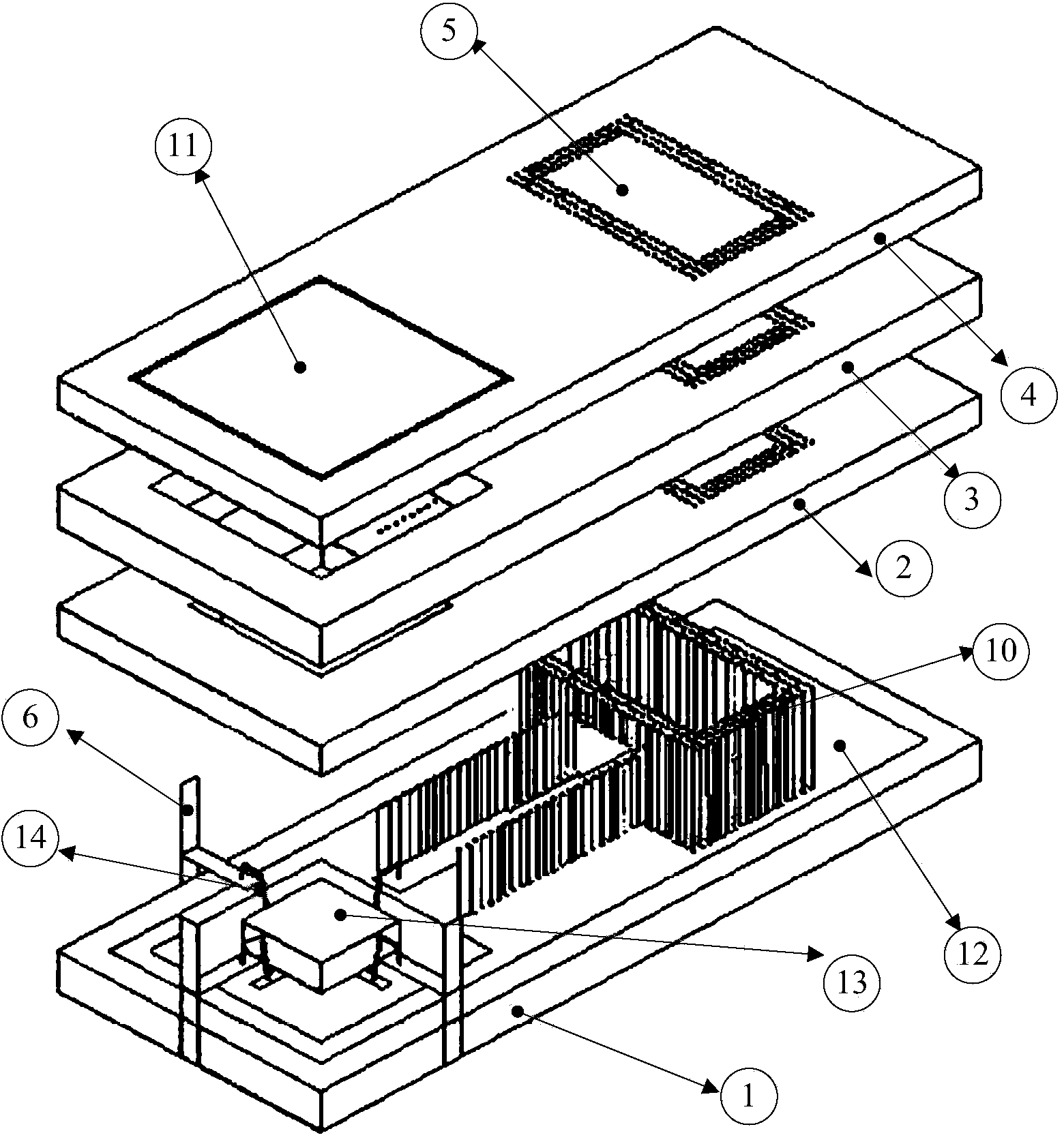 Packaging structure for integrating VCO and waveguide antenna