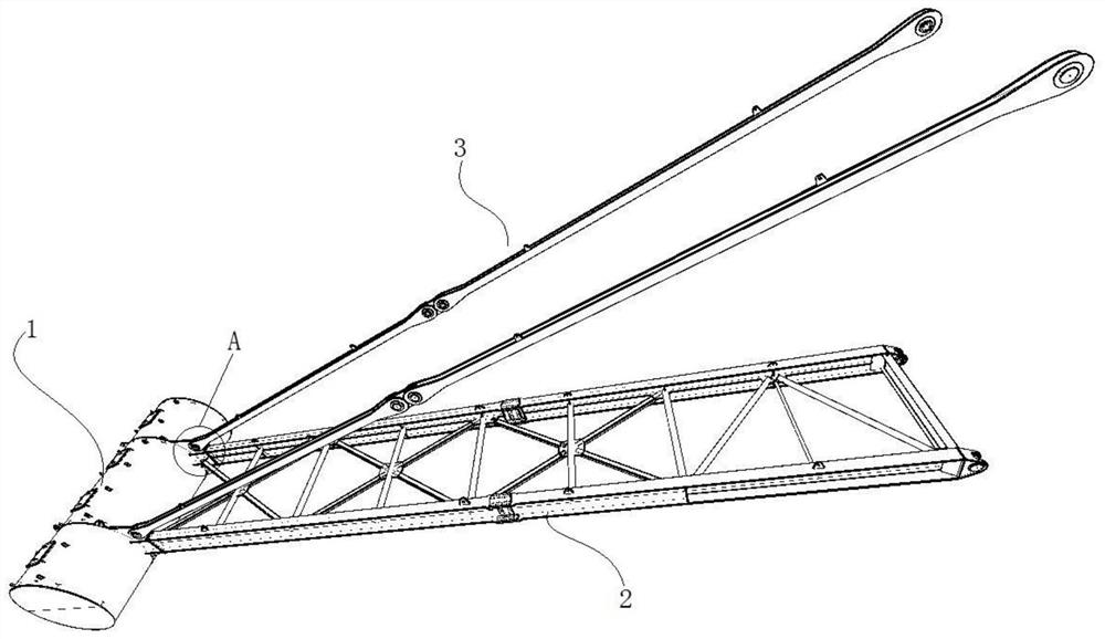 A heavy hammer assembly of a bucket wheel stacker and reclaimer