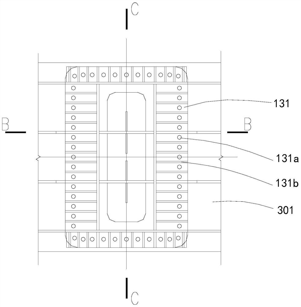 Bridge structure connecting joint and construction method