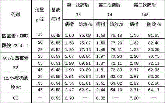 Bactericidal composition containing tetramycin and thifluzamide