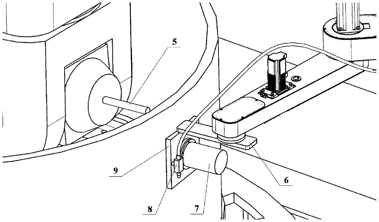 Automatic flexible mirror image clamping and damping device for numerical control machine tool