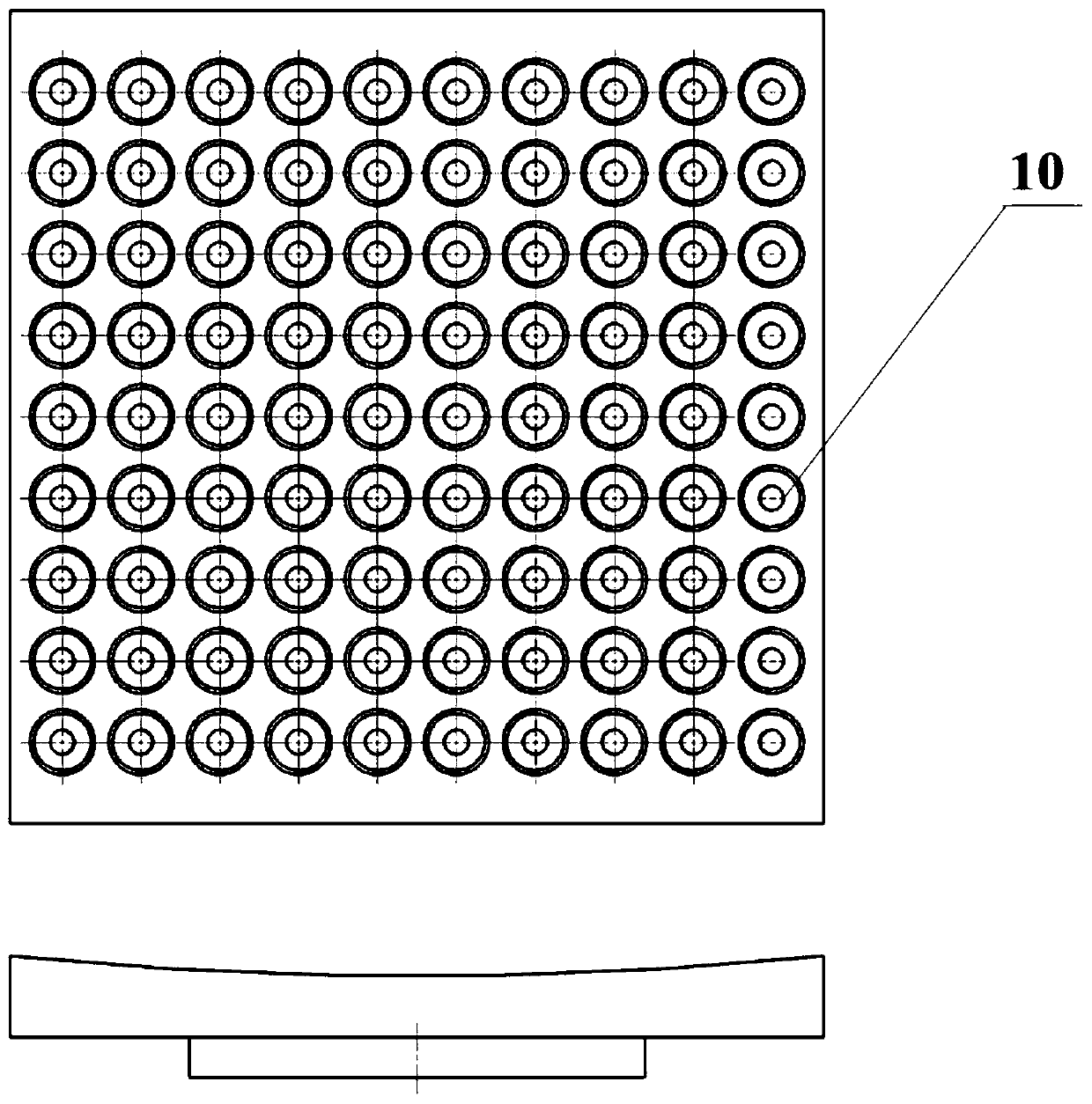 Automatic flexible mirror image clamping and damping device for numerical control machine tool