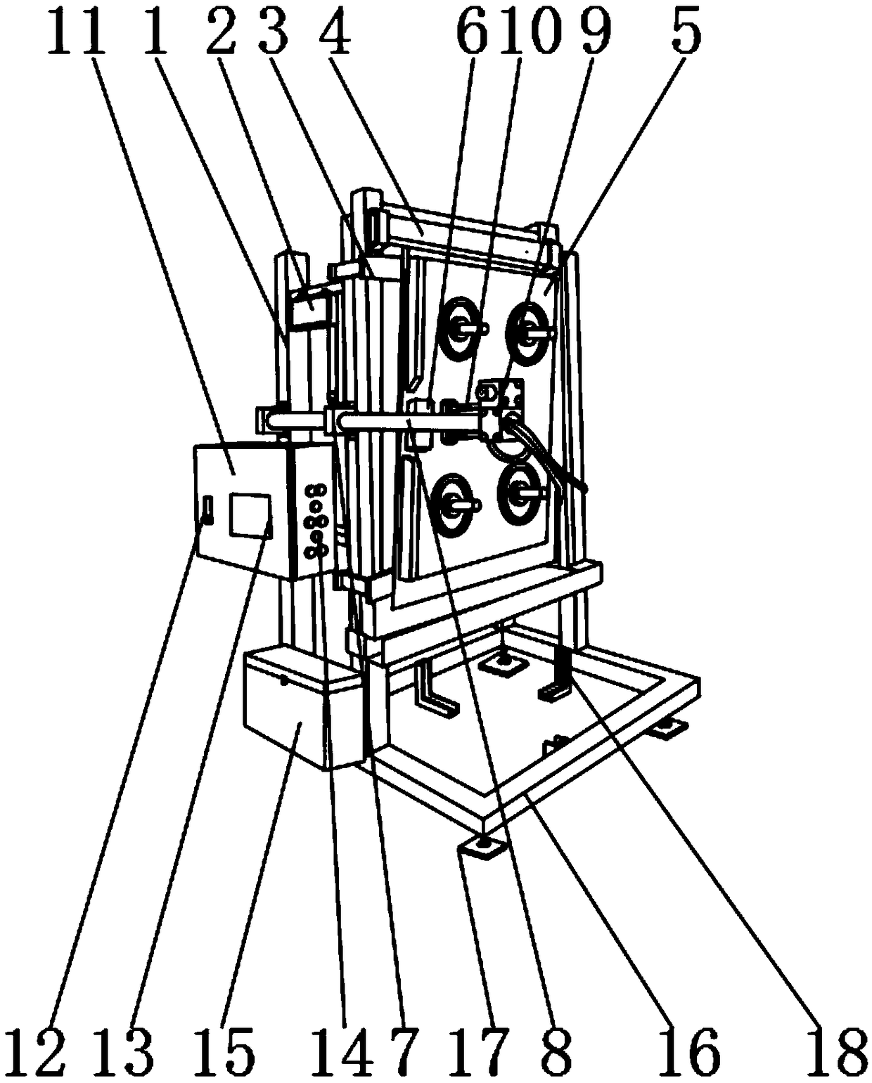 Programmable fatigue testing machine for handles