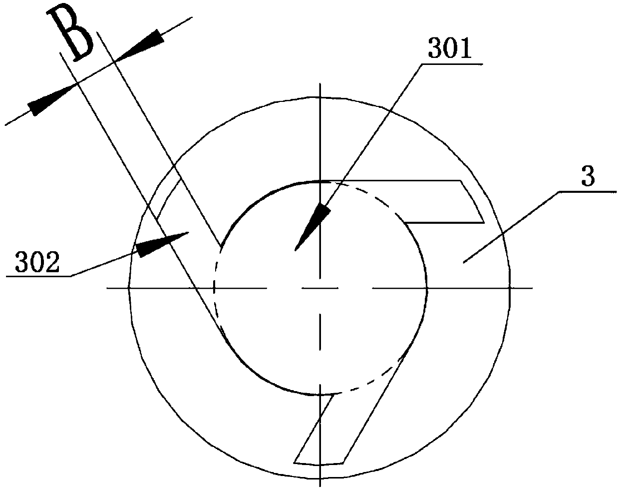 Single-hole atomizing injector and post atomizing structure thereof