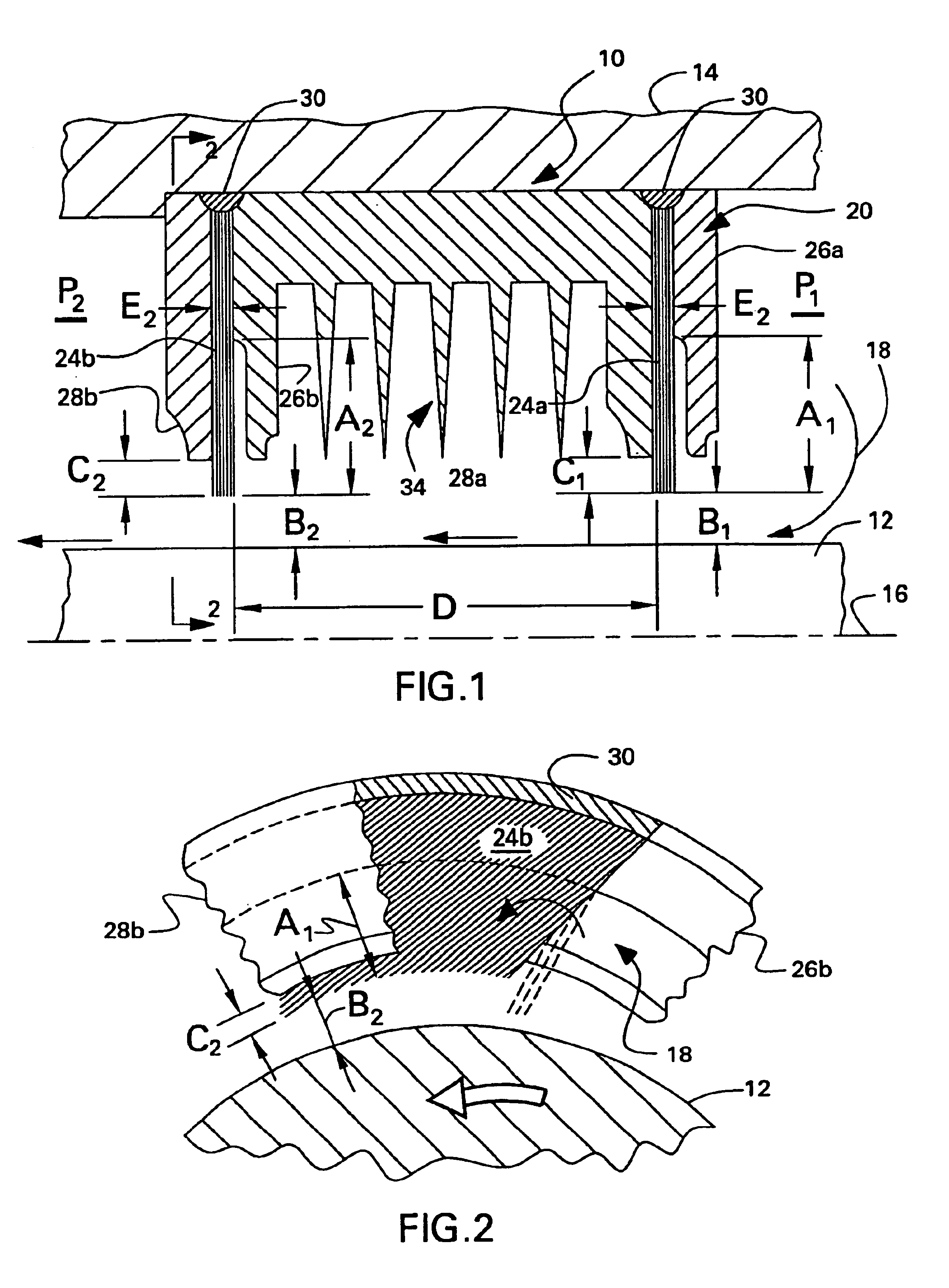 In situ load sharing brush seals