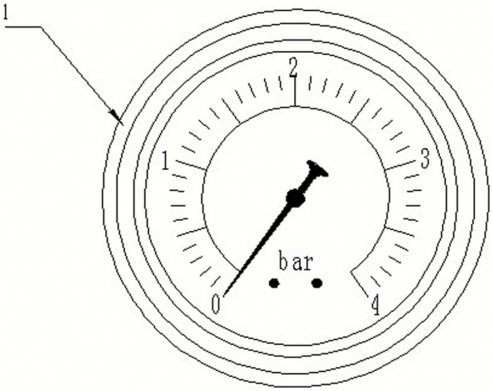 Maintainable pressure gauge of spooler