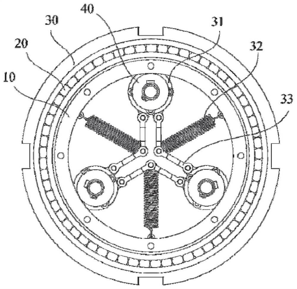 Double-row planetary reducer based on friction transmission