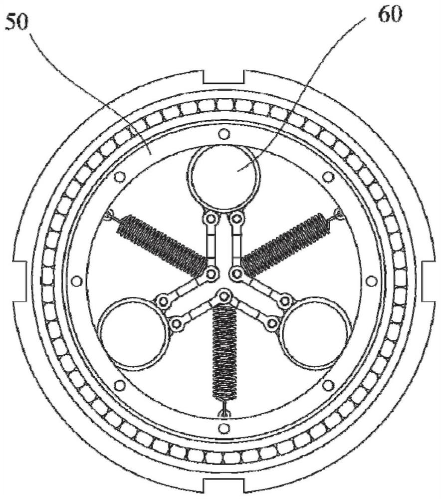 Double-row planetary reducer based on friction transmission