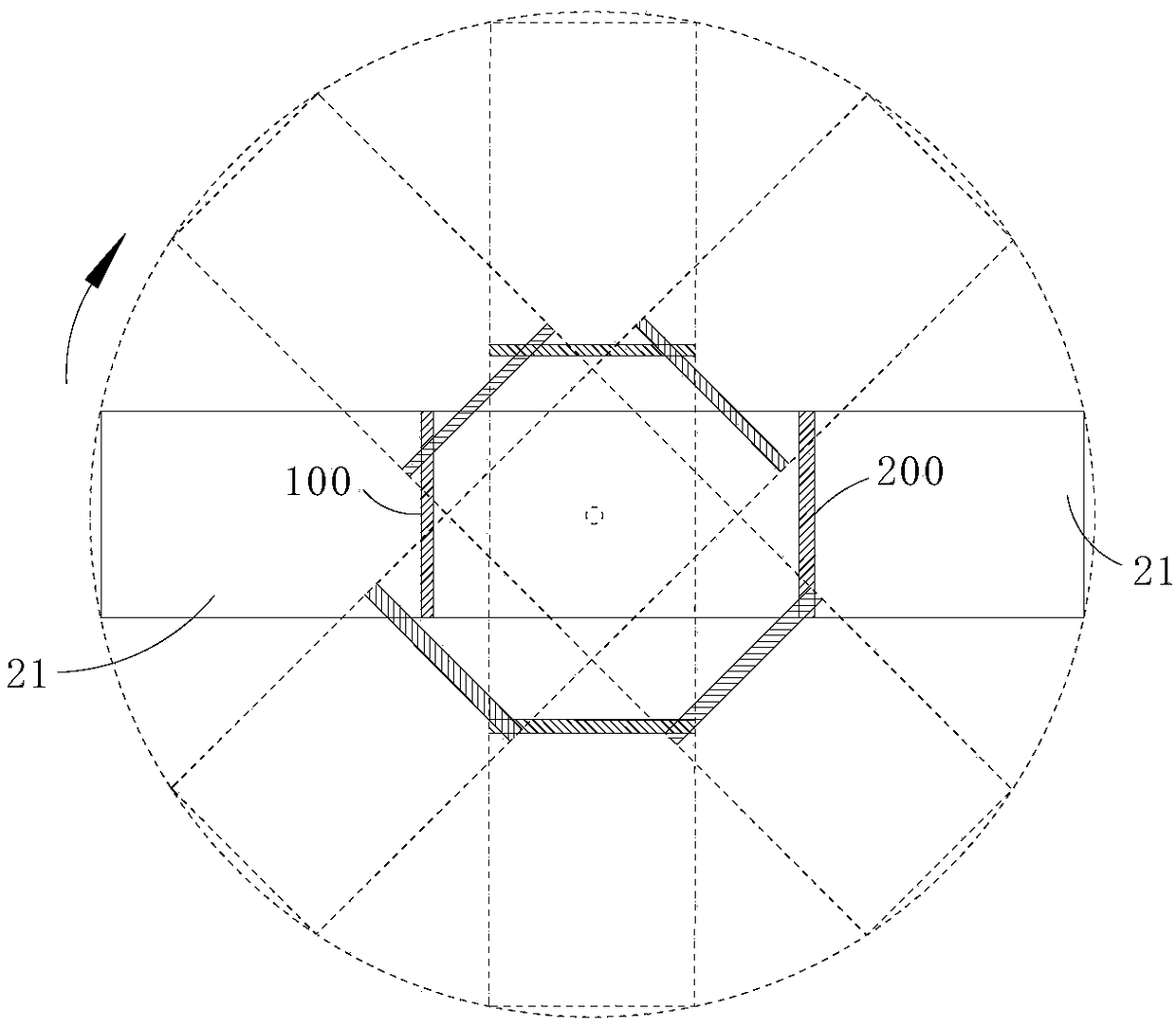 Rotary splice screen