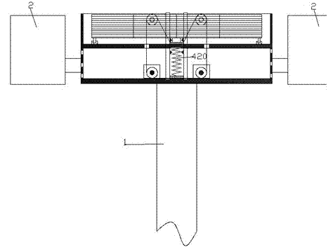 Shake-proof LED street lamp device powered by solar panel and use method thereof