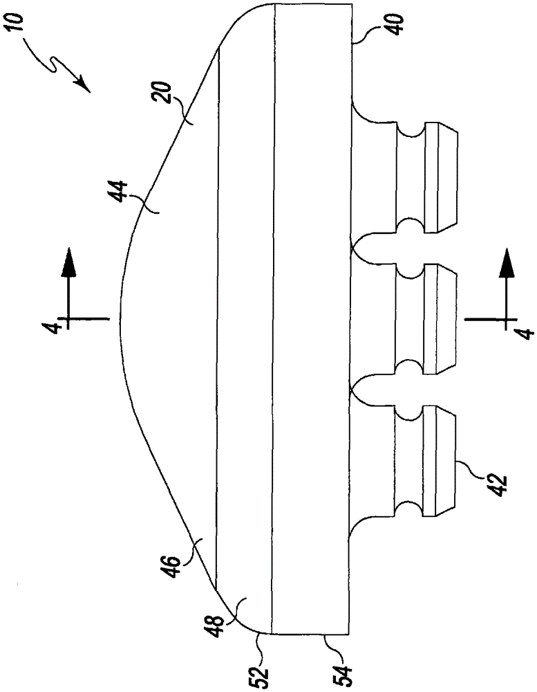 Knee Prosthesis with Identical Patellar Elements of Different Thickness and Top Surface Diameter