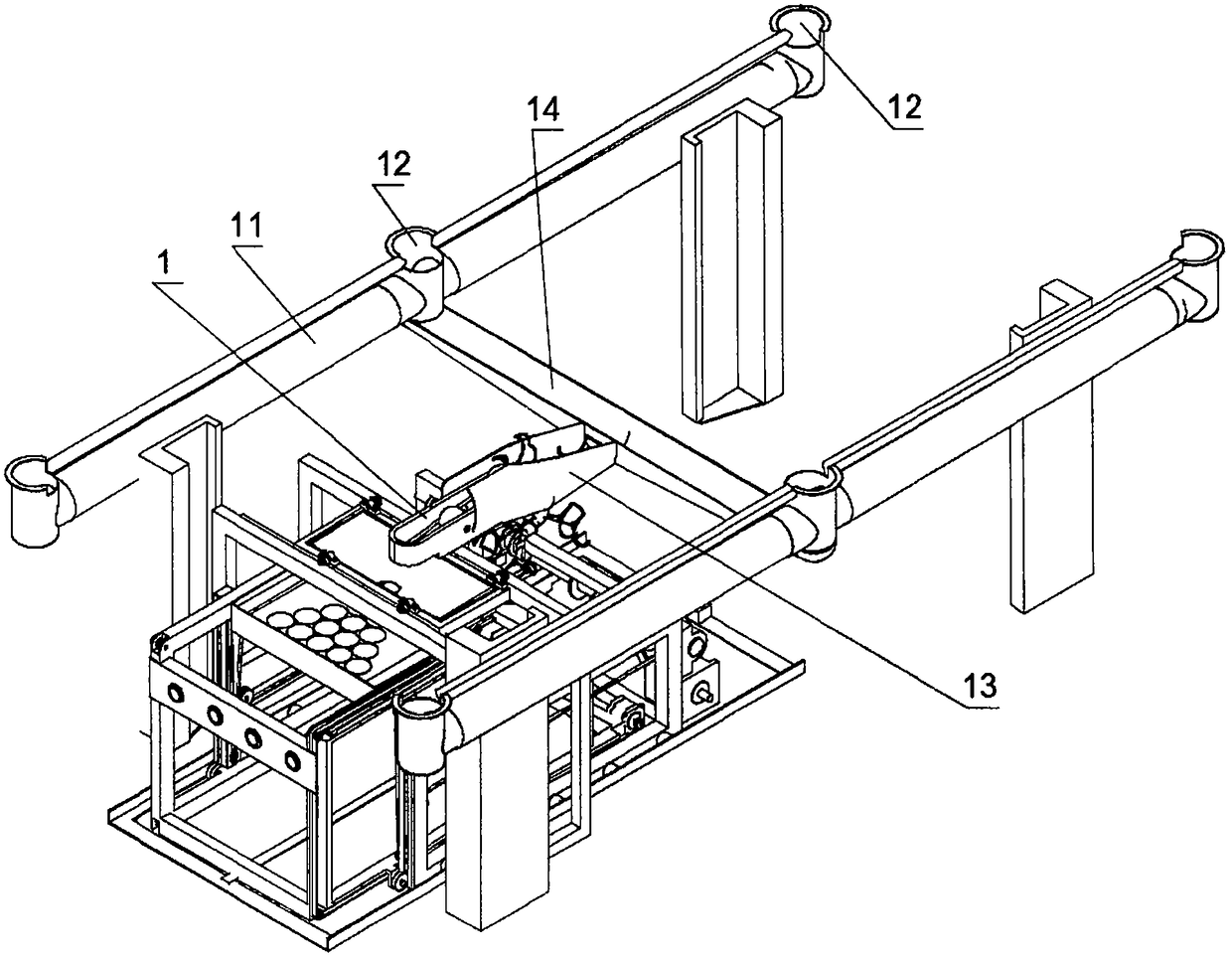 Automatic arranging device for billiard balls