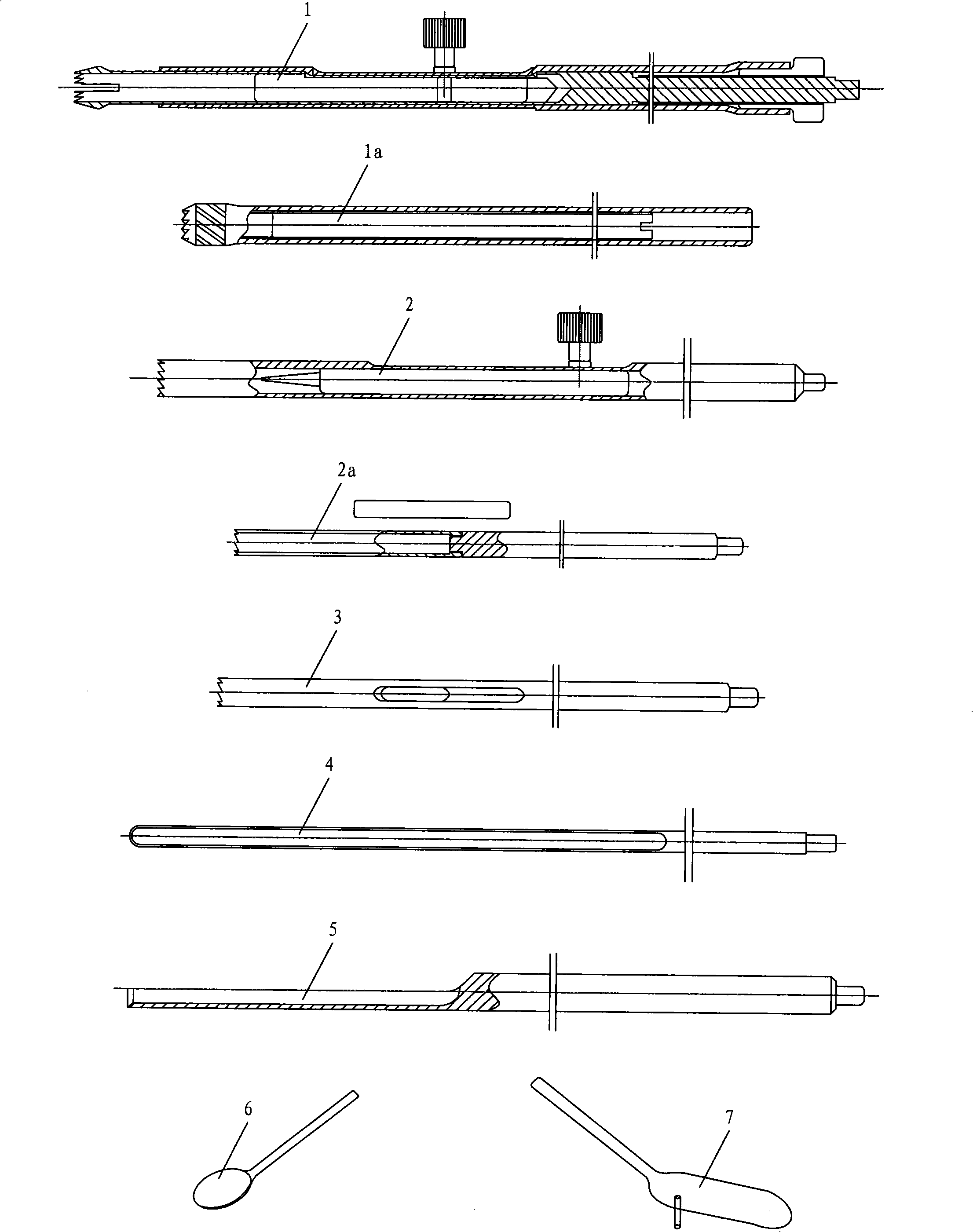 Micro-wound bone taking device