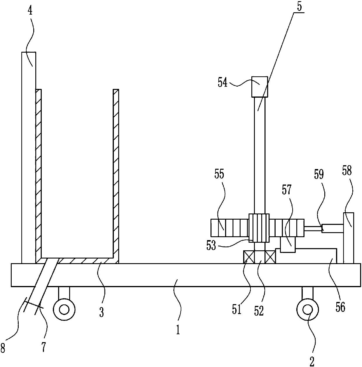 Pesticide even spraying device for agriculture