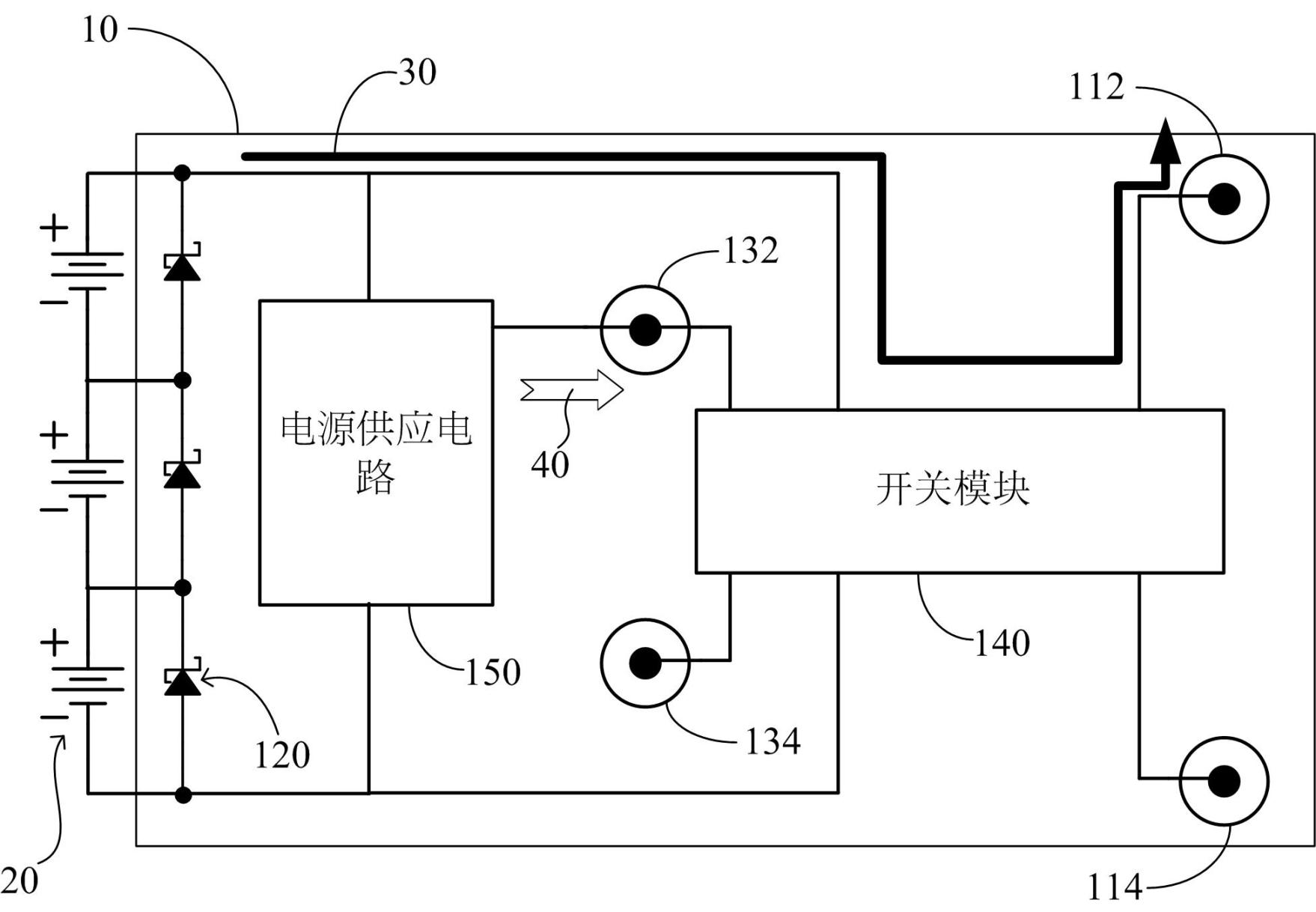 Junction box, power system and control method thereof