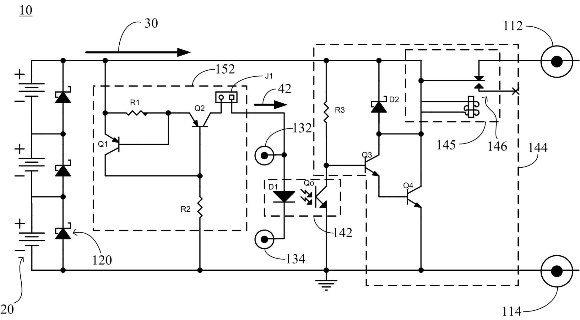 Junction box, power system and control method thereof