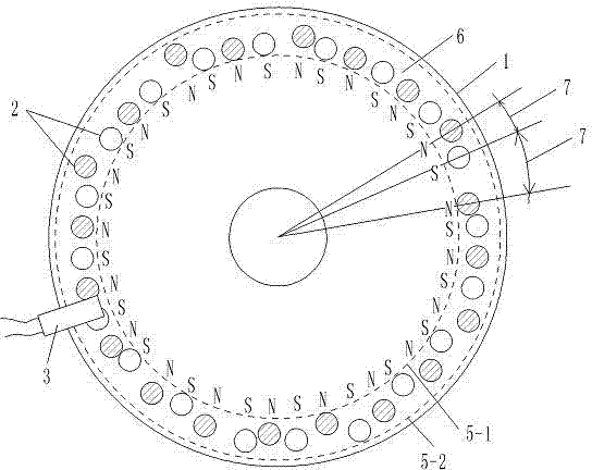 Power-assisting bicycle using sensor with multiple non-uniformly distributed magnetic blocks in shell