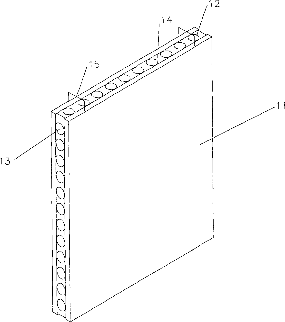 Removal-free prefabricated reinforced concrete template with cross holes inside and manufacturing method thereof