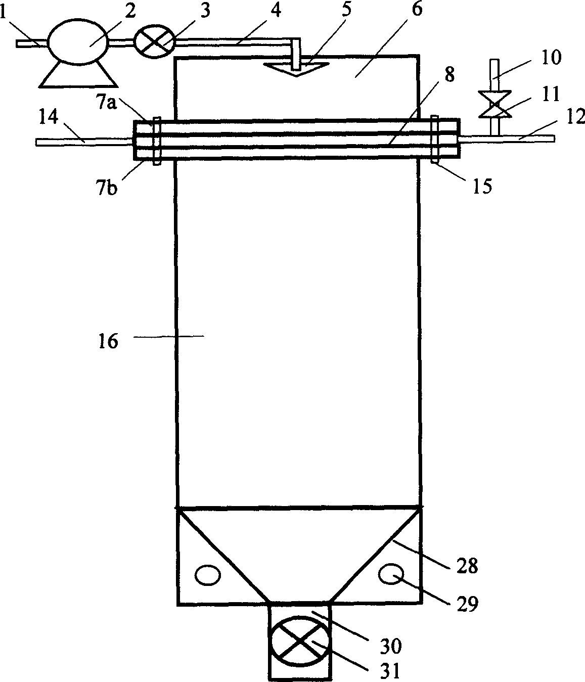 System for making melt water into globule granule