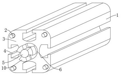 Environment-friendly special-shaped industrial aluminum profile convenient to disassemble