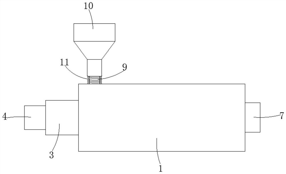 An extrusion device for the production of plastic woven bags