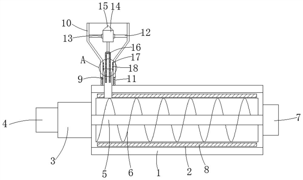 An extrusion device for the production of plastic woven bags