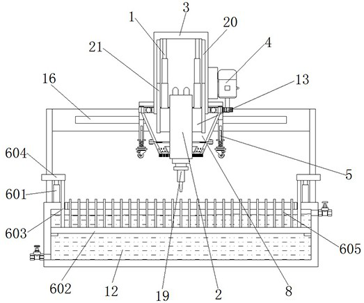 Automatic water jet cutting machine for automobile sheet metal