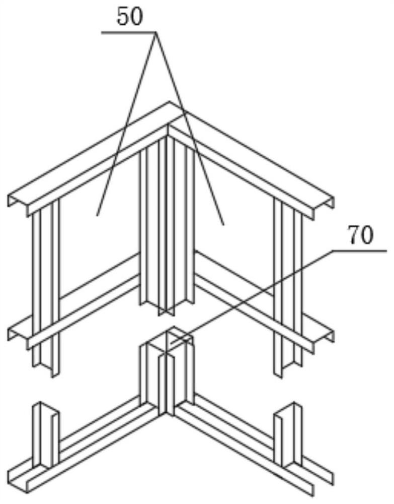 Totally-closed steel clad wood for cold-formed thin-walled steel house