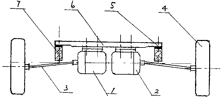 Structure mode of electro-mobile power and driving device