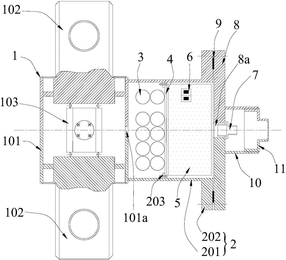 Underwater anchor rope tension force acquisition device