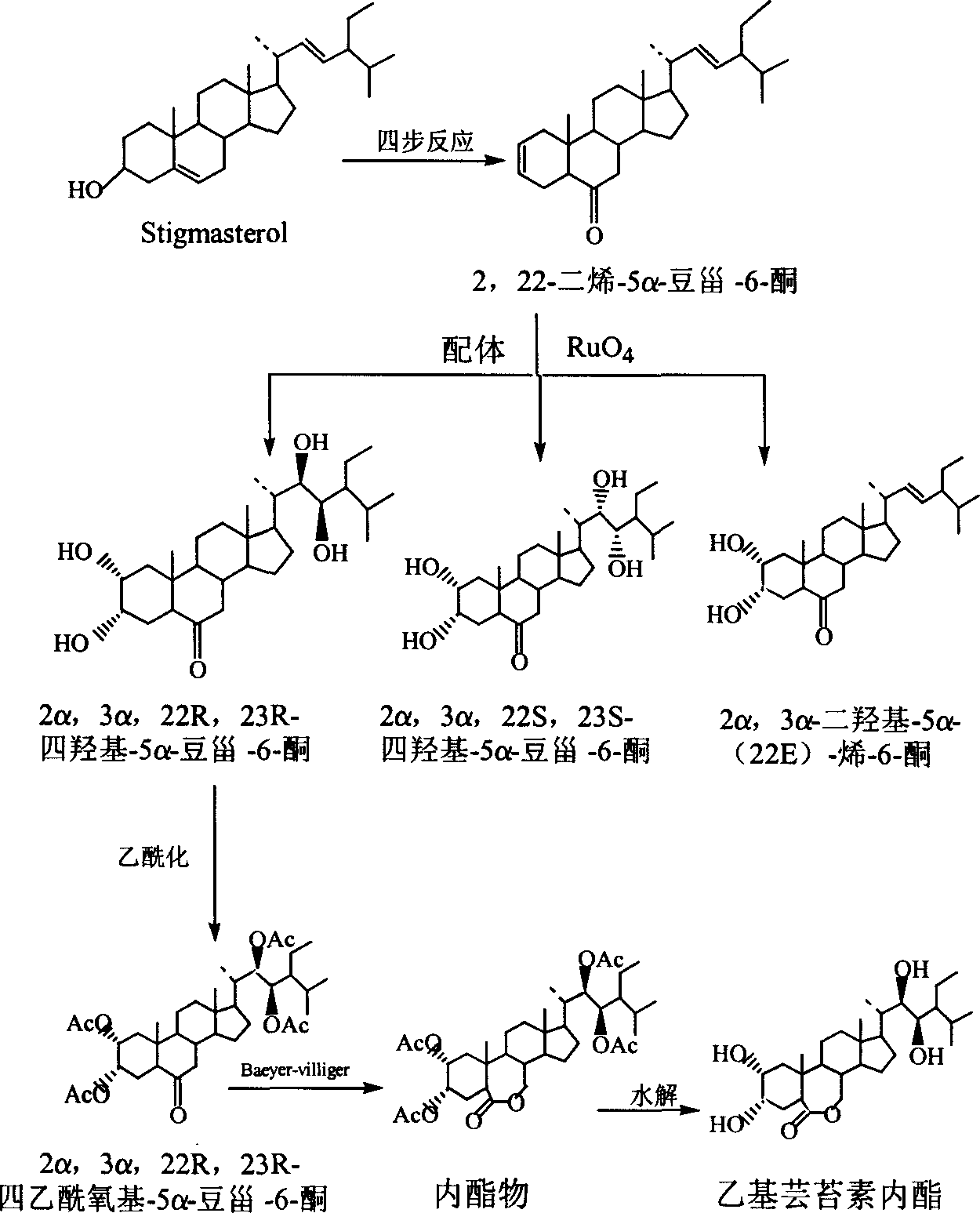 Manufacture method of ethyl brassinolide