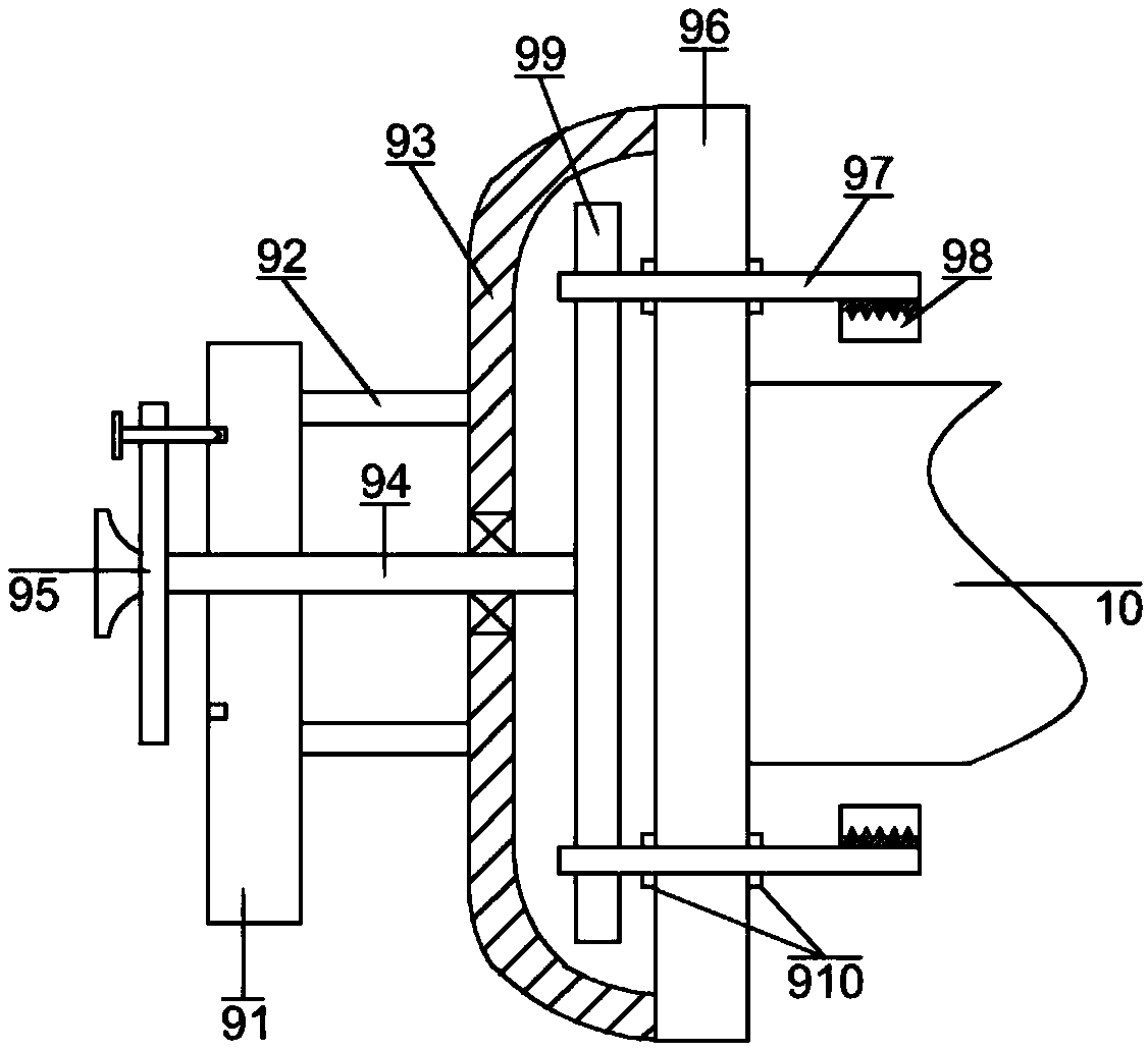 Reinforced clamping type high-efficiency tree pipe cutting and cutting-off equipment